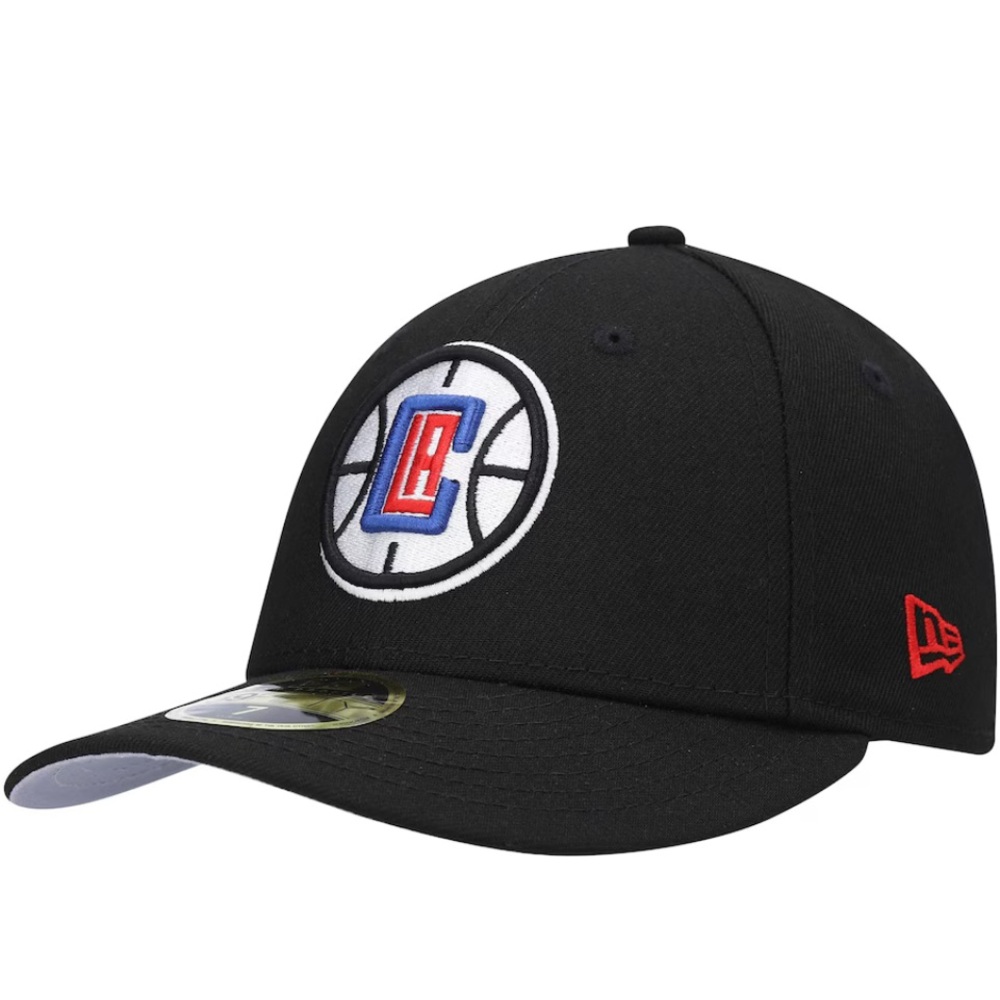 LA Clippers New Era Black Team Low Profile 59FIFTY Fitted Hat - Picture 2 of 6